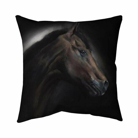 FONDO 20 x 20 in. Loneliness Horse-Double Sided Print Indoor Pillow FO2795276